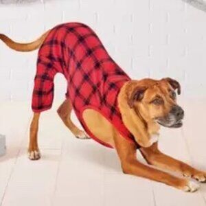 NEW Large Wondershop Buffalo Plaid Pet Pajamas